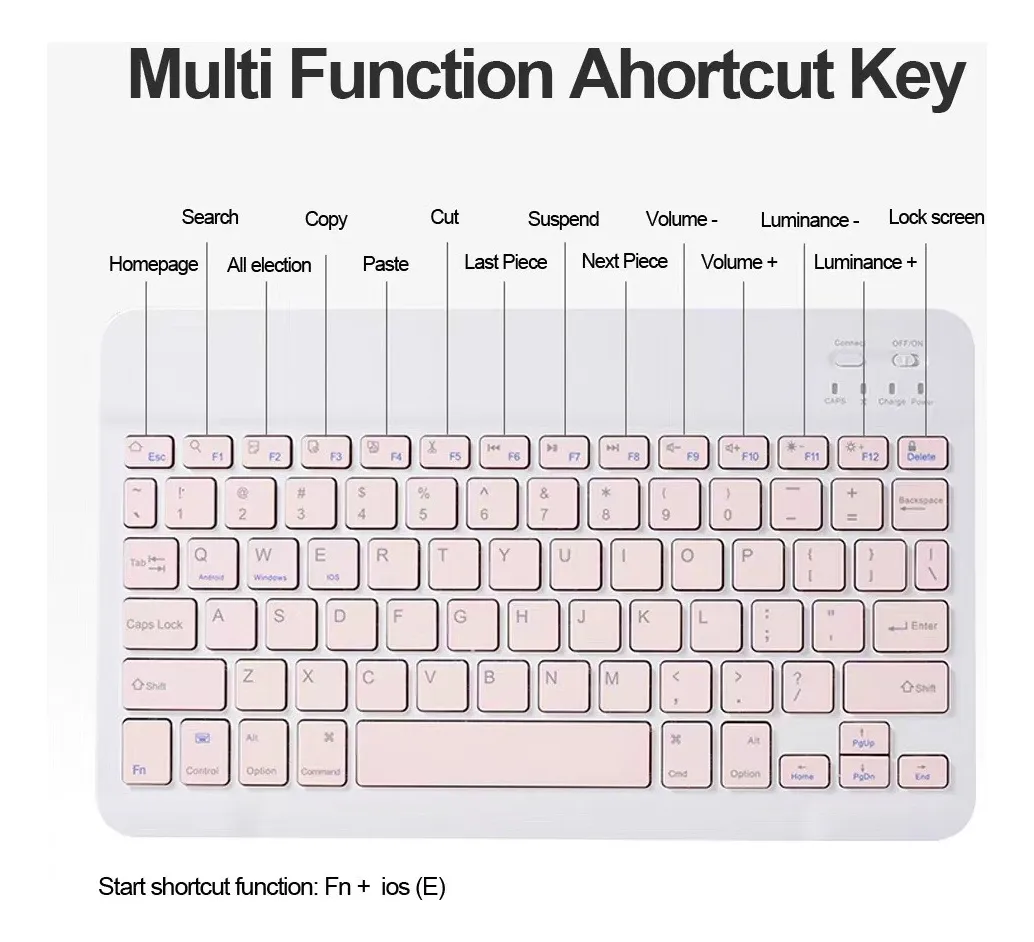 Tampa + Teclado Iluminado Para iPad Pro12 12,9 Polegadas - Imagem 8