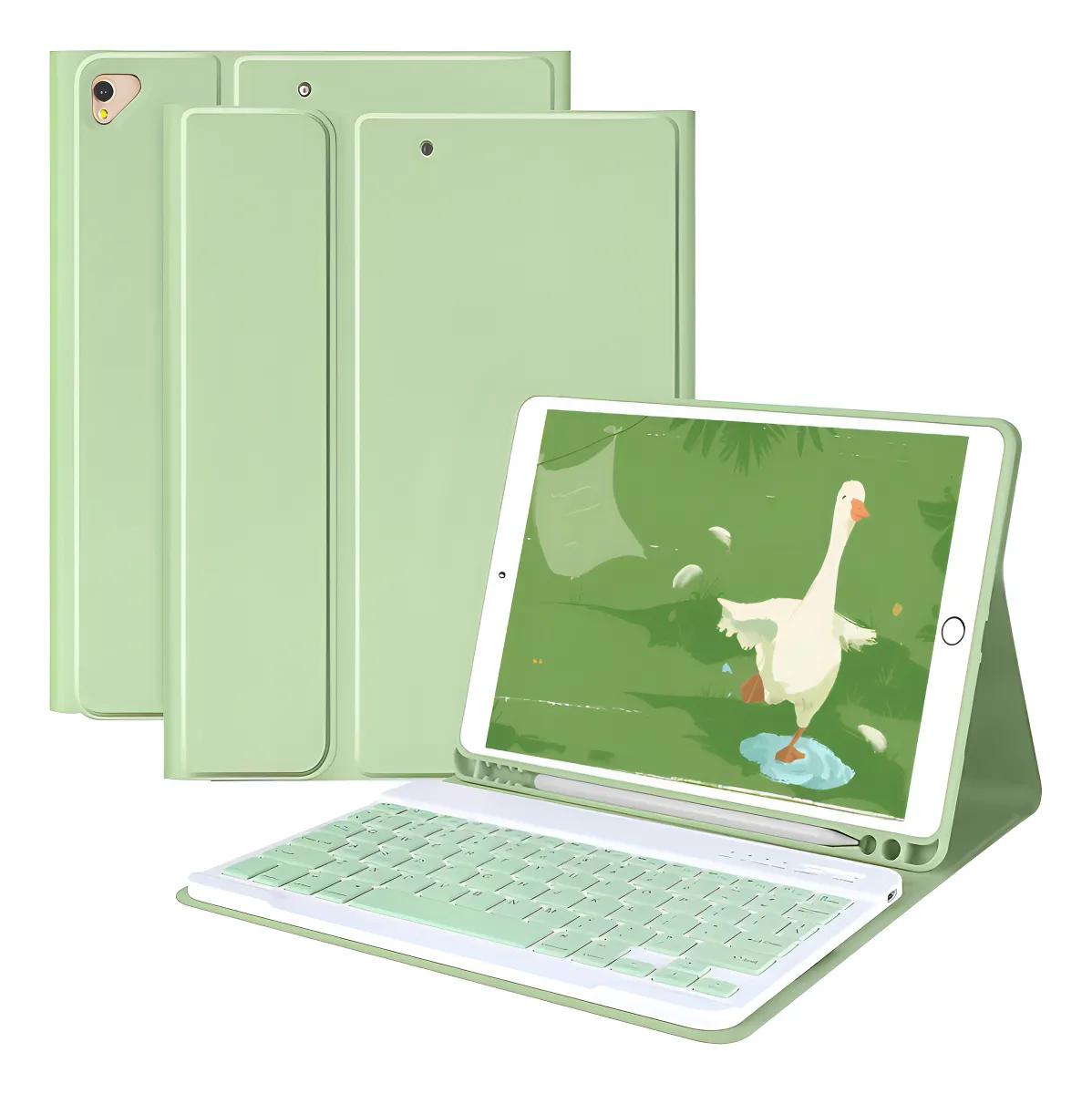 Capa Para iPad Air4/air5 10.9pol E Teclado De Bluetooth Cor Lavender Grey + Teclado - Imagem 23