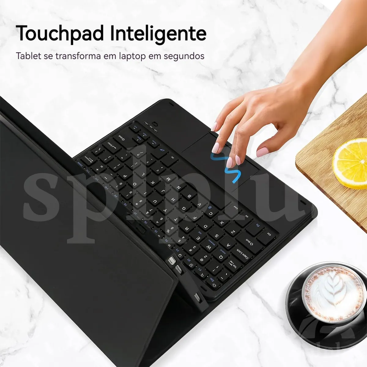 Pacote De Teclado+mouse Bluetooth Touch Para Capa S6 Lite - Imagem 10