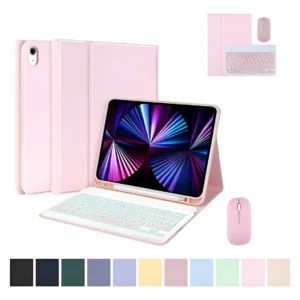 Capa Para Tab S7/s8+teclado Retroiluminado + Mouse