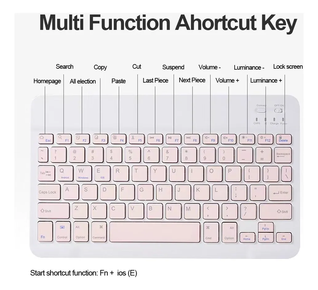 Teclado Retroiluminado + Capa Para Tab S7/s8plus/s7fe+ 12.4 - Imagem 8