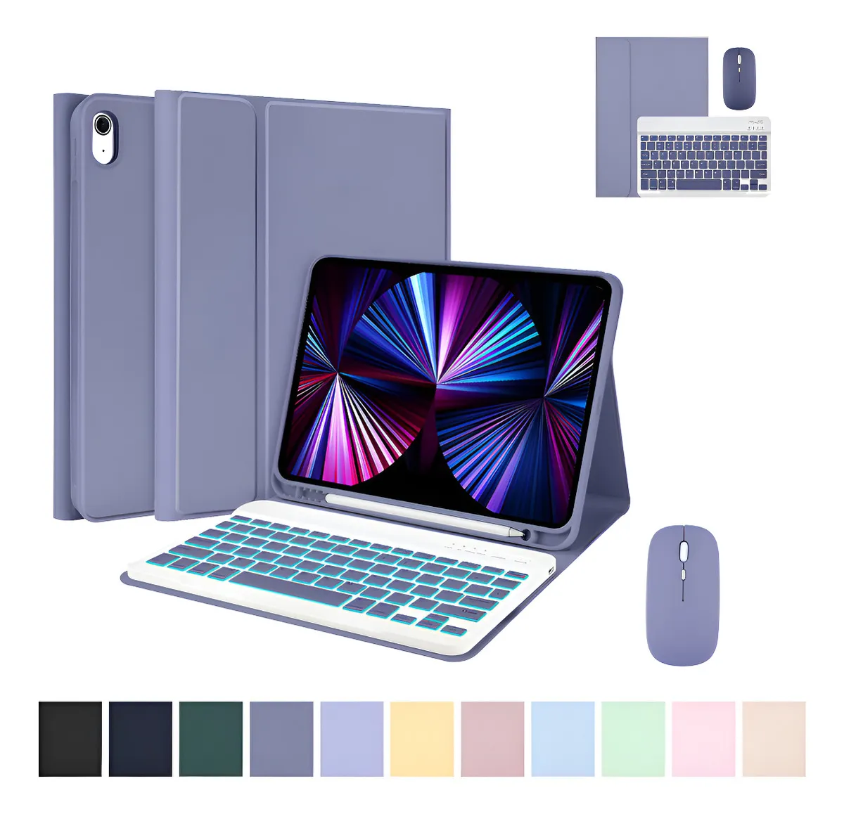 Capa Protetora Anti-queda E Anti-amarela De Airbag Para iPad Cor Talco De Bebê (transparente) - Imagem 5