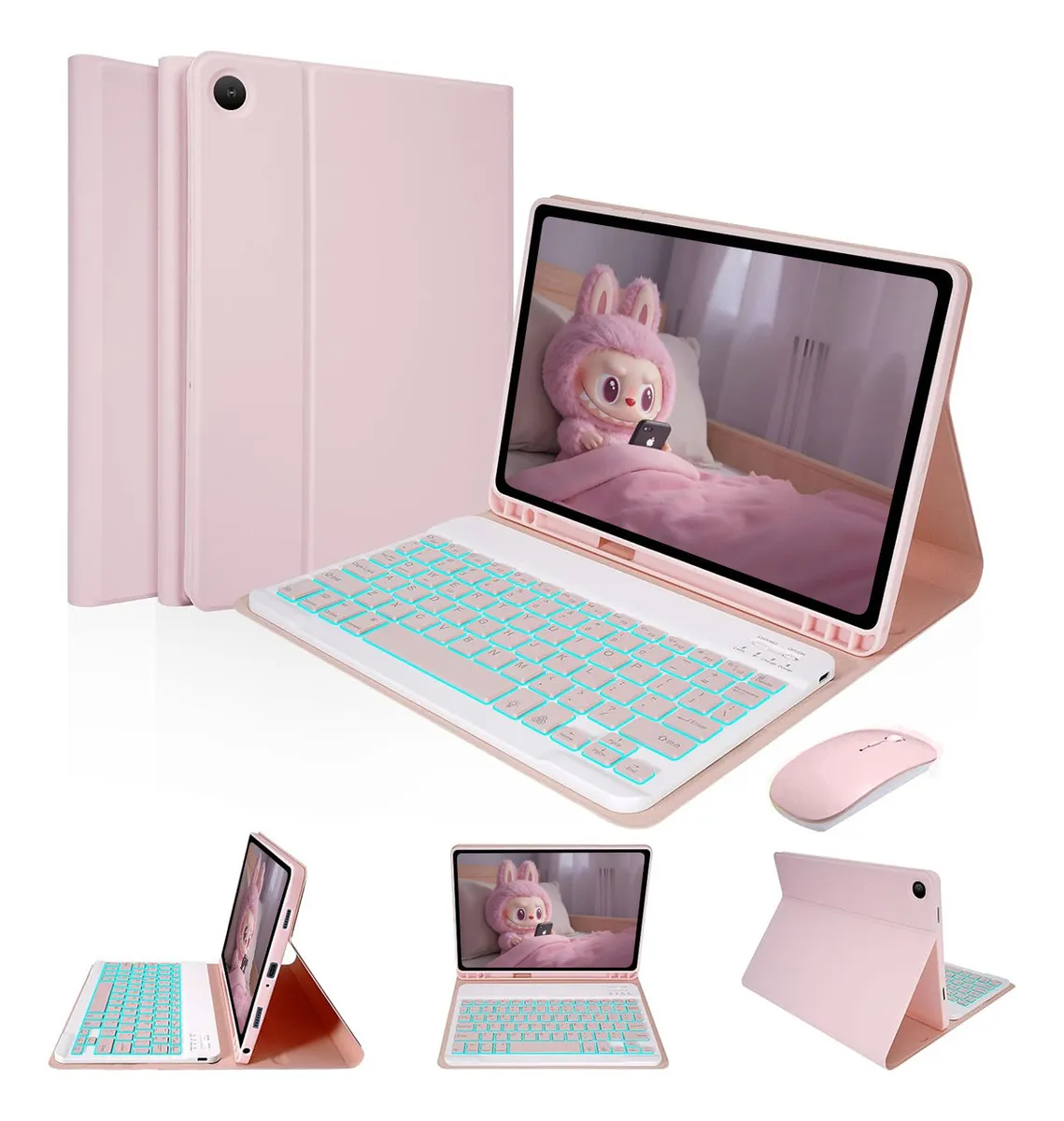 Capas E Mouse Para Tab S6 Lite Com Teclado Retroiluminado - Imagem 15