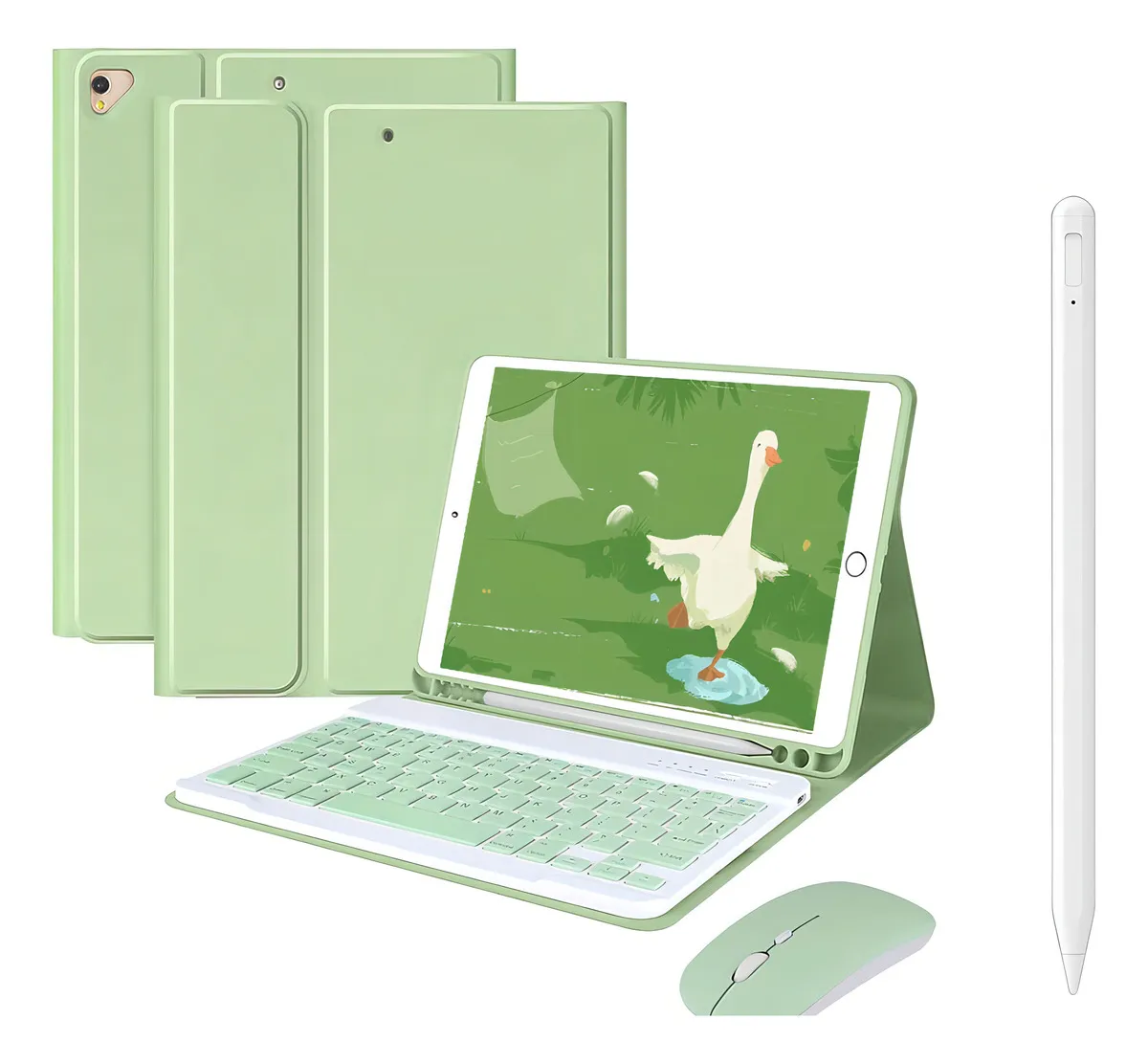 Capa Para iPad Air4/air5 10.9pol E Teclado De Bluetooth Cor Lavender Grey + Teclado - Imagem 25