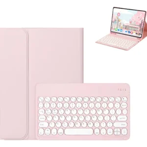 Capa Com Slot Para Caneta + Teclado Redondo Para iPad 9