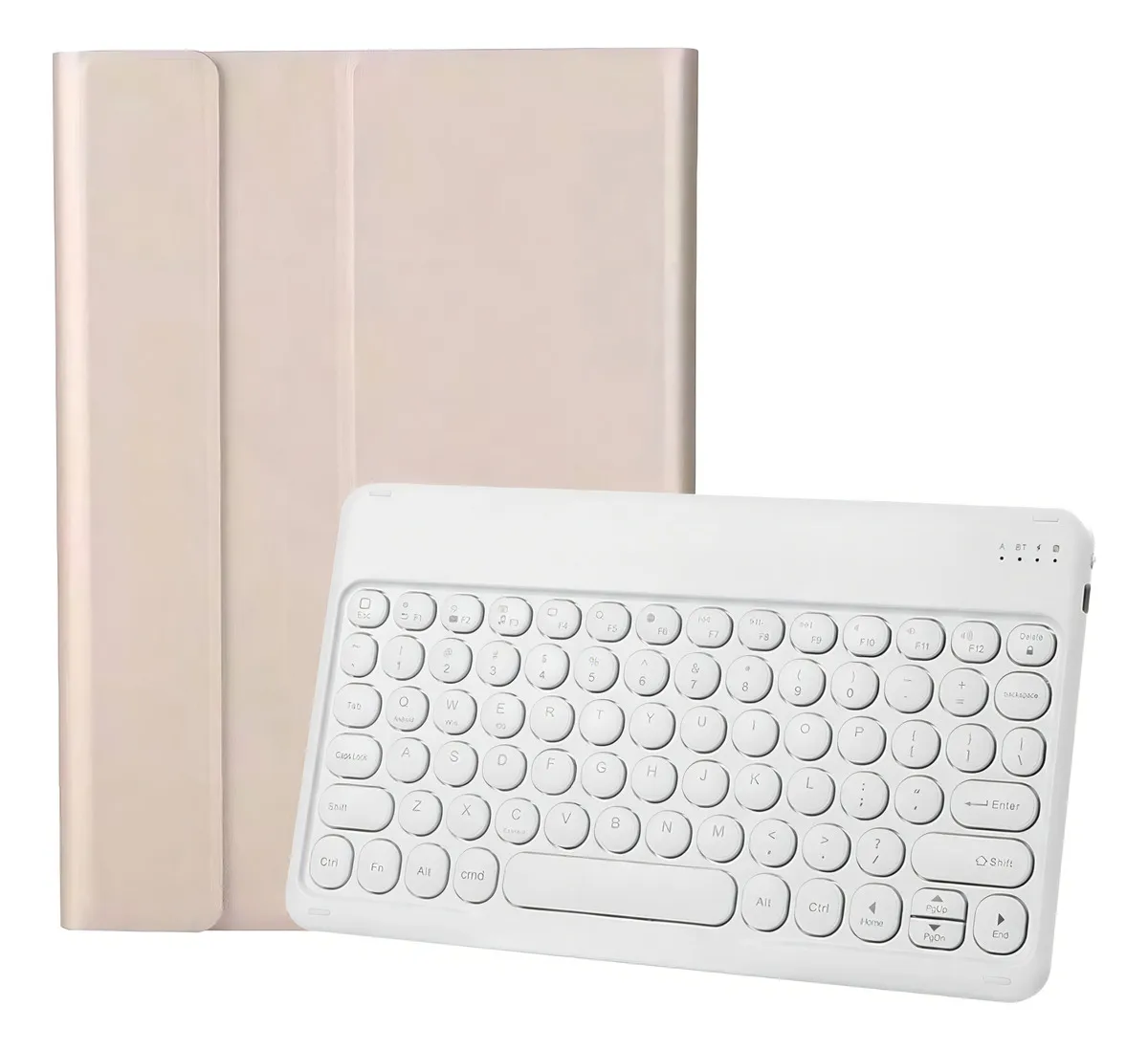 Capa Magnética de Couro com Teclado Touch Para Tab S7 / S7FE / S8 Cor Elegante Preto Shell & Teclado Touch - Imagem 12