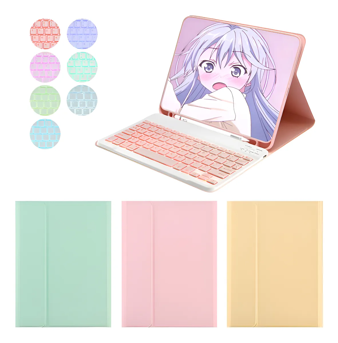 Tampa + Teclado Iluminado Para iPad Pro12 12,9 Polegadas - Imagem 11