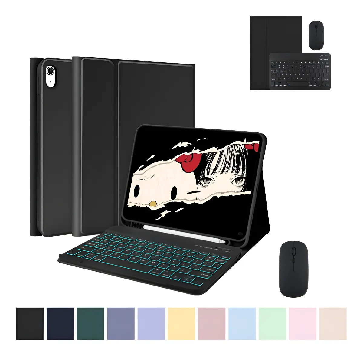 Capa Protetora Anti-queda E Anti-amarela De Airbag Para iPad Cor Talco De Bebê (transparente) - Imagem 7