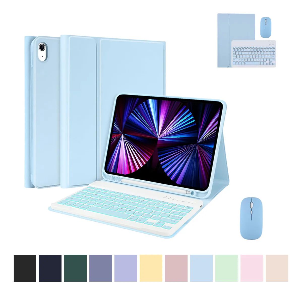 Capa Protetora Anti-queda E Anti-amarela De Airbag Para iPad Cor Talco De Bebê (transparente) - Imagem 4