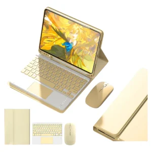 Capa Para iPad Air 11 Pol. (m2/m3) Com Teclado Touch + Mouse