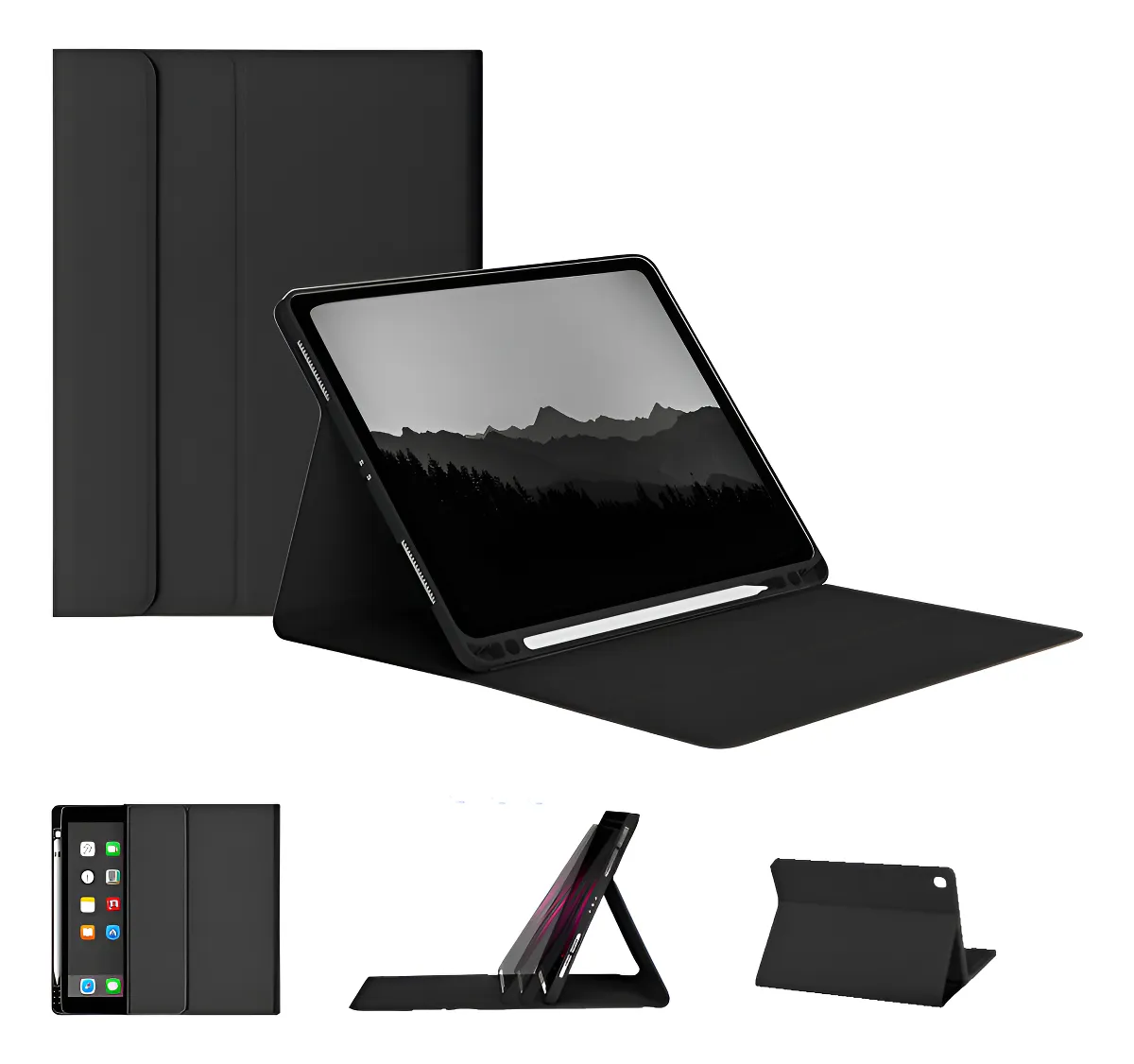 Capa Smart Magnética Dobrável Para iPad 9/8/7/air 3/pro10.5 Cor Céu Azul - Imagem 4