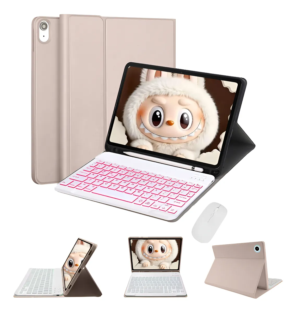 Capas E Mouse Para Tab S6 Lite Com Teclado Retroiluminado - Imagem 13