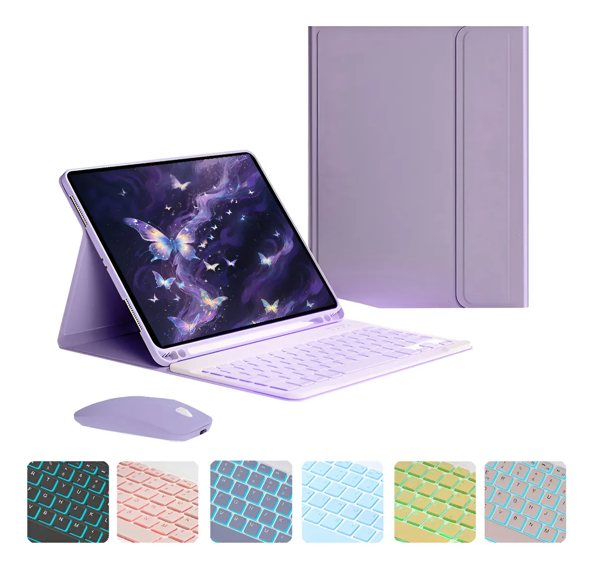 Teclado Retroiluminado + Capa Para Tab S7/s8plus/s7fe+ 12.4 - Imagem 10