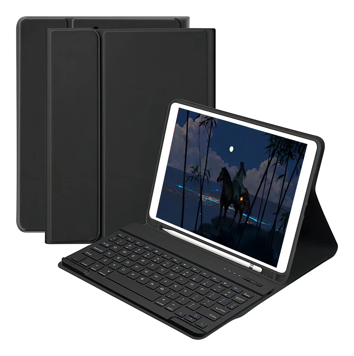 Capa Para iPad Air4/air5 10.9pol E Teclado De Bluetooth Cor Lavender Grey + Teclado - Imagem 16