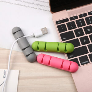 Long strip four-hole self-adhesive data cable fixed buckle collection line organizer mobile phone accessories solid wire