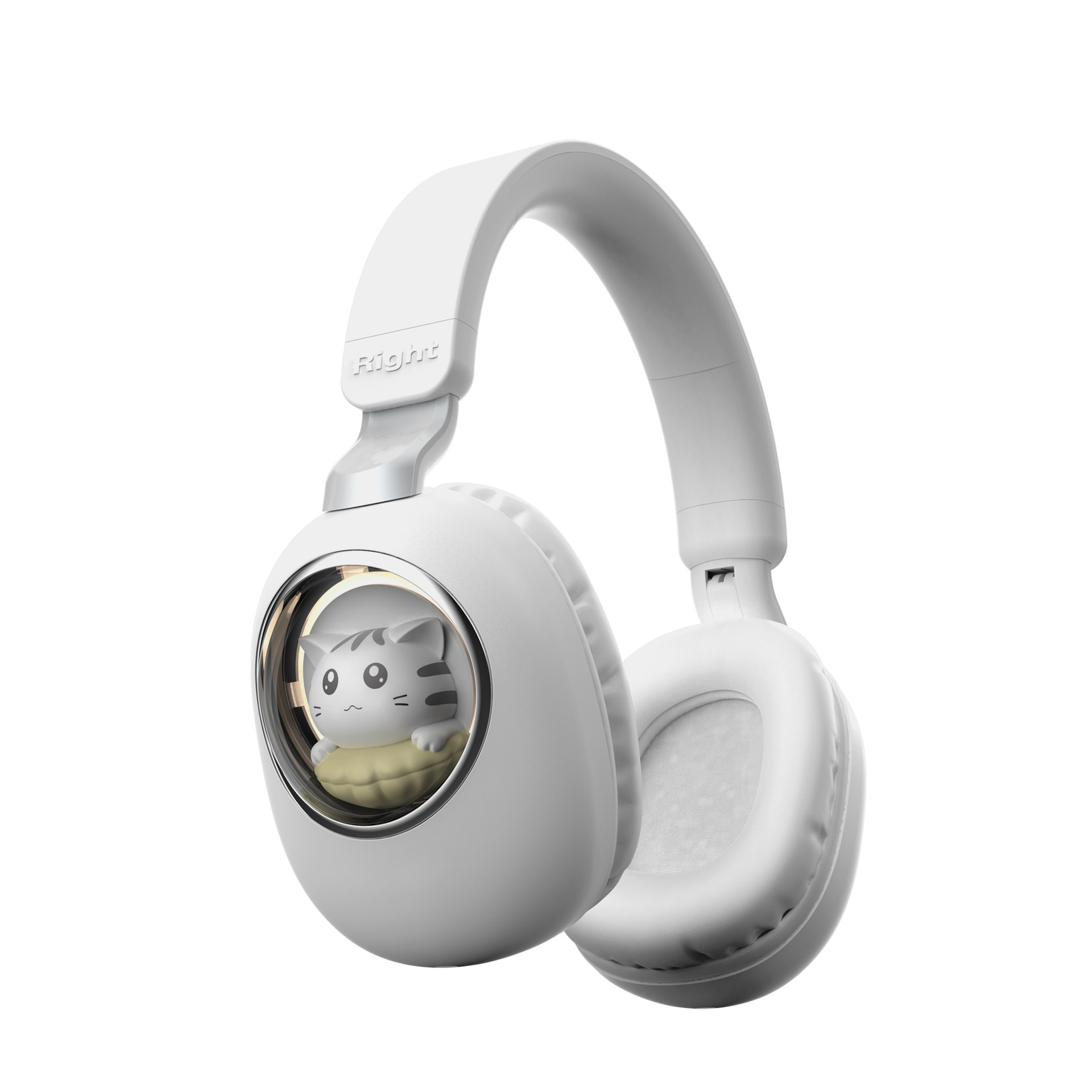 Fones de Ouvido Privados Modelo Transfronteiriço para Meninas Cartoon Fofo Sem Fio Luminoso Fones de Ouvido de Pet Fofo Microfone para Transmissão ao Vivo Fones de Ouvido Bluetooth - Imagem 6