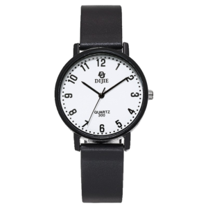 Silent Watch for Civil Servants' Exams for Male and Female Students, Civil Servants, No Sound, Genuine Leather Belt, Quartz Watch for Civil Servants' Exams