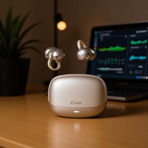 Fone de ouvido Bluetooth clipe de orelha, transmissão óssea verdadeira sem fio, aberto sem entrar no ouvido, novo modelo 2025 para corrida e esportes