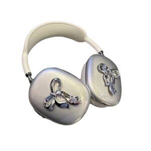Electroplated bowknot for apple airpods max protective case headset headphone protective case airpods