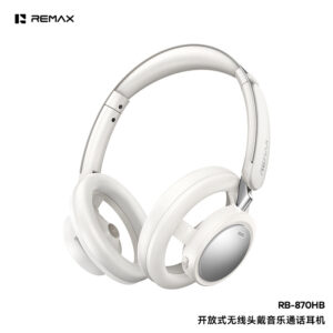 Fones de Ouvido Bluetooth 6.0 Over-Ear Abertos da Remax para Música e Chamadas com Redução de Ruído Rb-870Hb e Vida Útil da Bateria