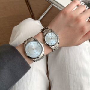 Trendy Brand Men's and Women's Watches, Simple Steel Band Quartz Watches, Atmospheric Watches for Men, Good-Looking Couples, Light Luxury Watches